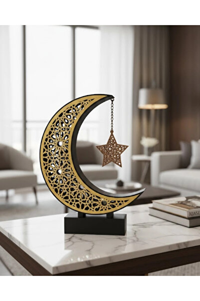 Twin Store Mey Import ®   3D Crescent Star Table Top Decoration 23X23 cm Rama...