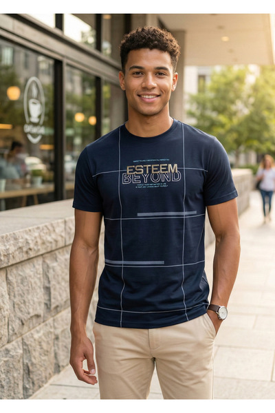 iza Men’s Casual Round Neck T-Shirt