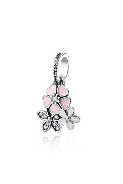 Choice17 P996 2025 Hot selling 925 Silver Pink Bird Moon Pendant Suitable for...