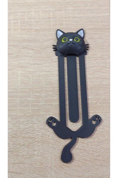Pazarois 3D Bookmark with Cat Figure