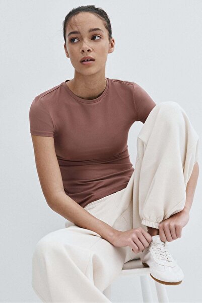 H&M Fitted microfibre T-shirt