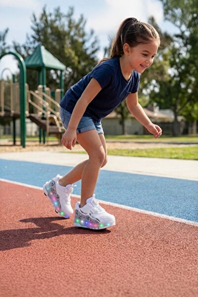 ROCKY IŞIKLI PATENLİ & KAYKAY ÇOCUK AYAKKABISI TEKERLEKLİ SPOR SNEAKER UNİSEX