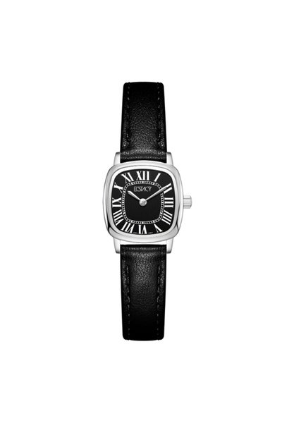ECSTACY Women's Analog Black Dial Watch - E25502-SLBB