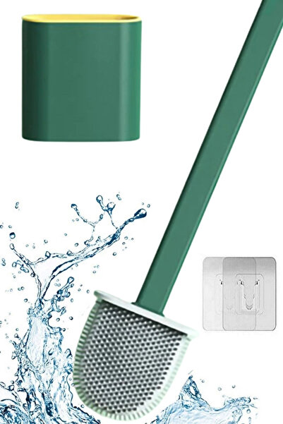 Nacario Mey Import ®   Wall Mountable Toilet Brush with Lid and Hanger, Soft ...