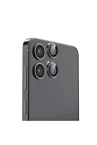 eco port عدسة كاميرا سامسونج جالاكسي A06 راز ميتال - أسود