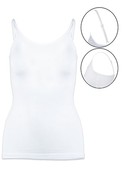 KAİZEN 3-piece white women's short bodysuit (modal)