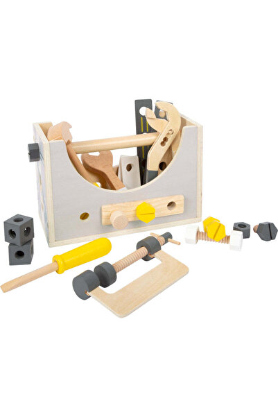 Small Foot Small Foot 2-in-1 Wooden Tool Box "Miniwob", 3 years+