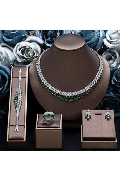 jewelrystore New Arrival Bridal New Fashion Dubai Full Jewelry Set for Women ...