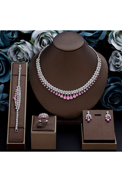 jewelrystore New Arrival Bridal New Fashion Dubai Full Jewelry Set for Women ...