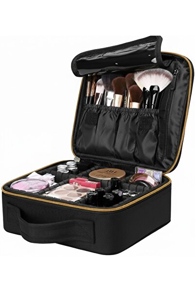onesea Travel Makeup Case, Cosmetic Organizer Bag Makeup Case With Compartmen...