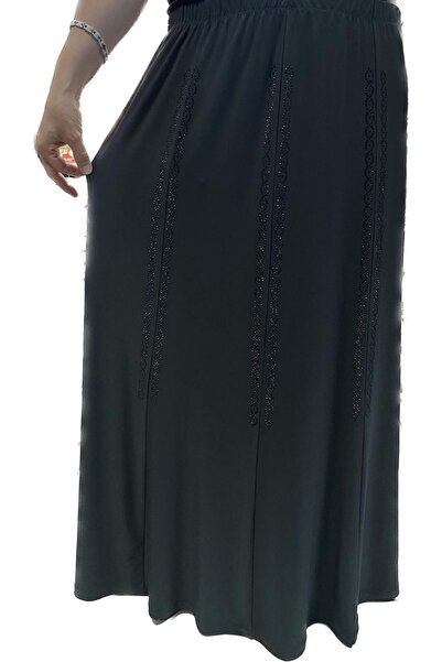 DRMC OUTWEAR Fusta lunga Bensu brodata Tesatura nisip Hesna/