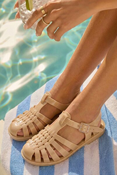 Nstil Women's Children's Sea Shoes Beach Pool Rafting Gel Look Striped Non-Sl...