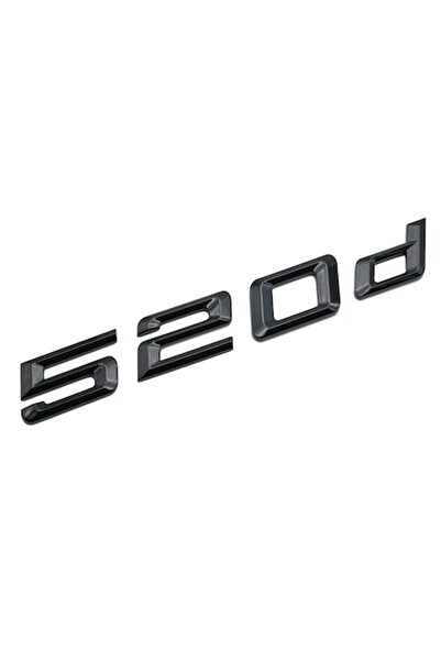 BMW 520d Glossy Black Emblem
