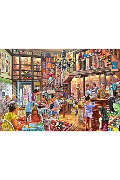 Bluebird 1000 piece puzzle - Steve Crisp: Bookshop Tearoom (Bluebird-Puzzle-F...