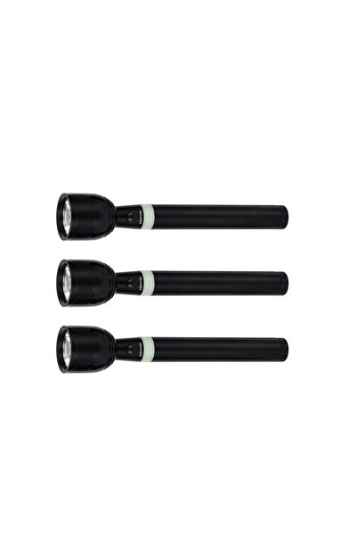KRYPTON Rechargeable LED Flashlight KNFL5451 – Pack of 3