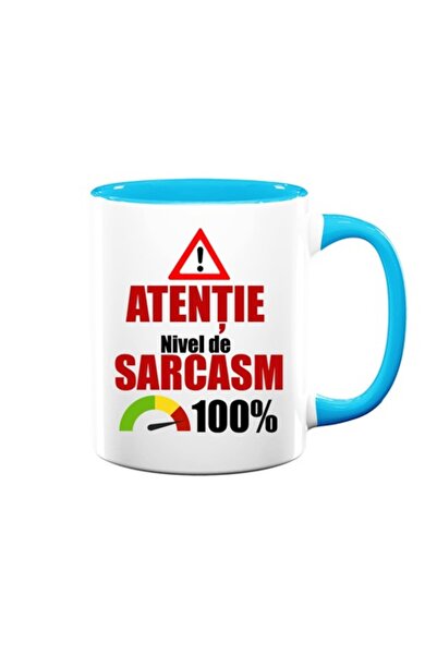 OEM Personalized Mug with Message: "Attention, sarcasm level"