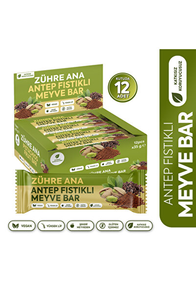 Zühre Ana Fruit Bar with Pistachio and Cocoa 35 gr. x 12 pieces χωρίς γλουτέν...