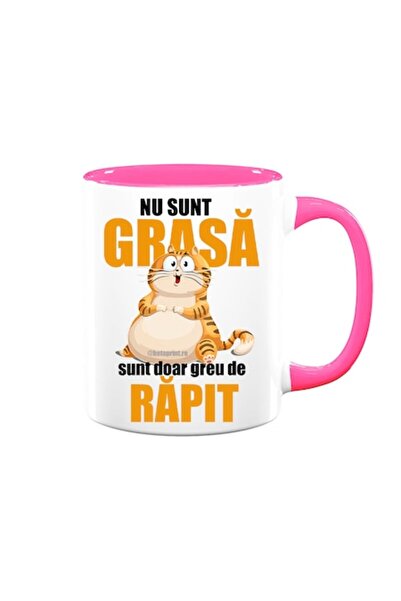 OEM Personalized Mug with Funny Message: "I am not fat..."
