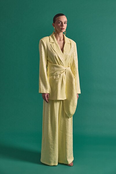 Sateen Freya Pants - Yellow