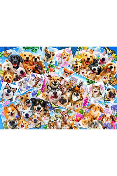 Bluebird Puzzle 1000 pieces Puzzle - Selfie Pet Collage (Bluebird-Puzzle-F-90...