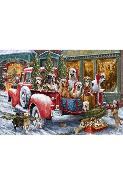 Bluebird Puzzle 1000 pieces - Dogs on Truck (Bluebird-Puzzle-F-90523)