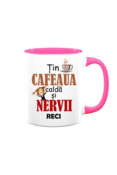 OEM Personalized Mug with Message: "Keep the coffee hot and the nerves cool"