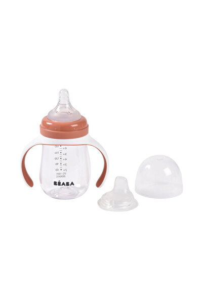 Beaba Μπουκάλι εκμάθησης Tritan 2 σε 1 210 ml από τερακότα