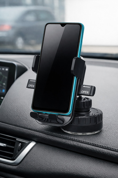Mega Oto Market 360° Dönebilen Vakumlu Araç İçi Telefon Tutucu – Güçlü Vantuz...
