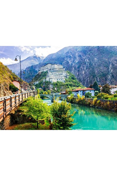 Bluebird Puzzle 500 pieces Puzzle - Fort of Bard, Italy (Bluebird-Puzzle-F-90...