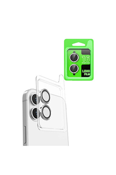 eco port iPhone 16 Plus Raze Metal Camera Lens - White