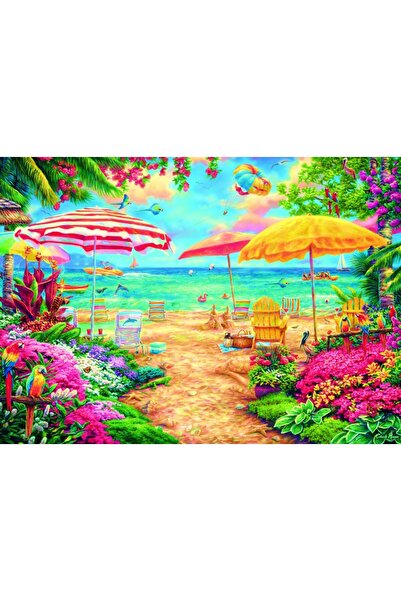 Bluebird Puzzle 500 piese - Chuck Pinson: A Perfect Day at the Beach (Bluebir...