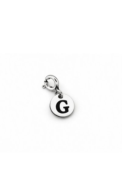 Silveranka 925 Ayar Gümüş G Harfi Kolye Ucu - Charm