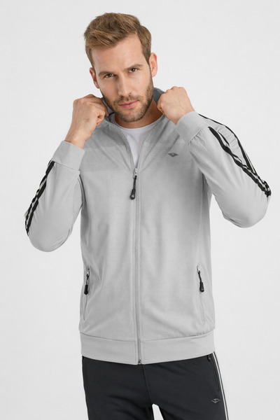 DYNAMO Muška siva trenerka Skuba tkanina sa bočnim prugama