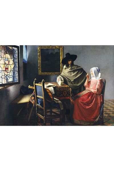 Bluebird Puzzle 1000 pieces Puzzle - Johannes Vermeer: ​​The Glass of Wine, 1661