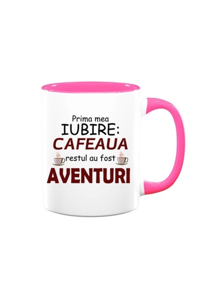 OEM Personalized Mug with Message: "My First Love is Coffee, the Rest Were Ad...