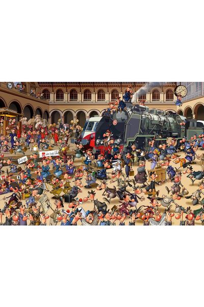 Bluebird Puzzle 1000 pieces - Francois Ruyer: French Train Station (Bluebird-...