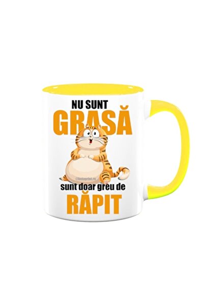 OEM Personalized Mug with Funny Message: "I am not fat..."