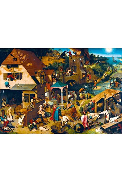 Bluebird Παζλ 1000 τεμαχίων - Πίτερ Μπρούγκελ: Οι Ολλανδικές Παροιμίες, 1559 ...