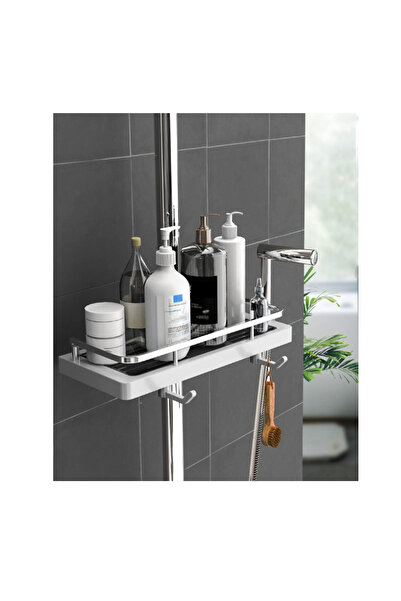 Dotail Raft de duș GOOPOOL, se agață pe o bară de 18 mm-25 mm, nu necesită gă...