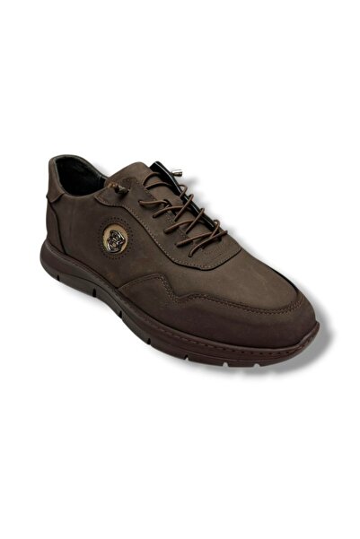 baykara 421-26 Γνήσια ανδρικά παπούτσια Nubuck Δερμάτινο Ανατομικό Gel Sole 4...