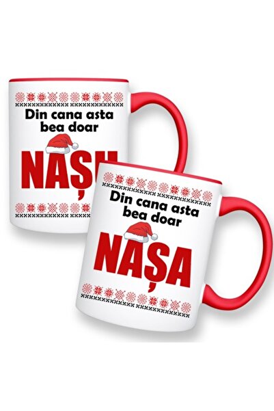 OEM Set of 2 mugs with message: "From this mug only the godmother/godfather d...