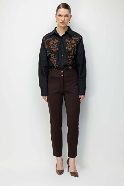 Ekol بنطلون ضيق بأزرار مزدوجة