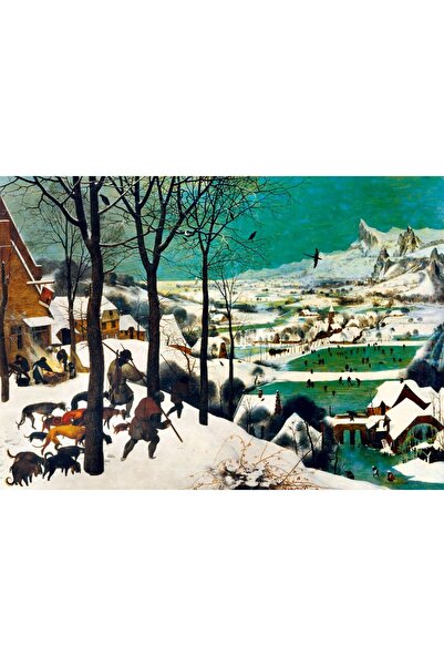 Bluebird Puzzle 1000 piese Puzzle - Pieter Bruegel: Vânători în zăpadă (Iarnă...