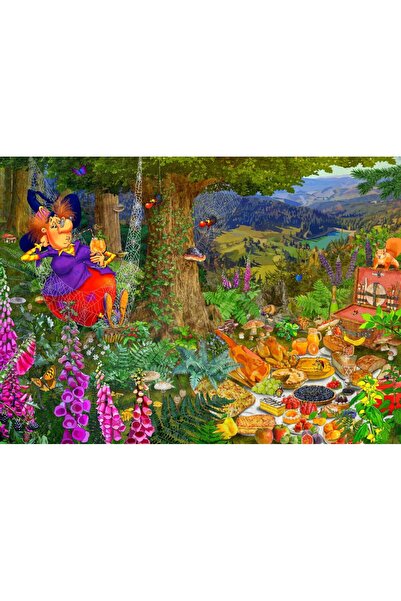 Bluebird Puzzle 1500 piese Puzzle - Francois Ruyer: The Witch Picnic (Bluebir...