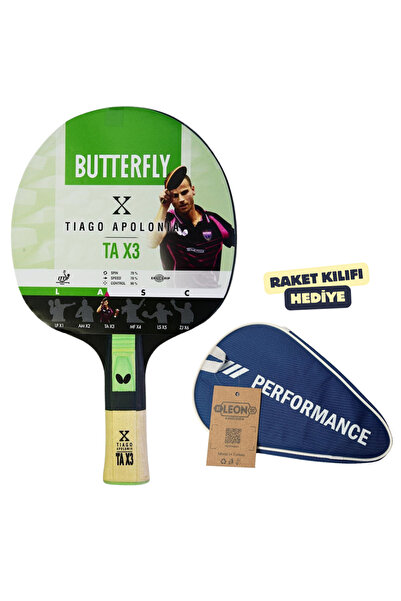 BUTTERFLY Tiago Apolonia Tax3 Table Tennis Racket Ittf Approved - with Racket...