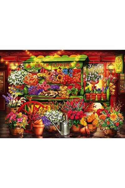 Bluebird Puzzle - Marchetti Ciro: Flower Market Stall, 1000 pieces (70333-P)