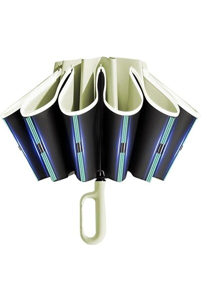 Arabest Buckle Umbrella Fully Automatic Reverse Folding with Windproof Reflec...
