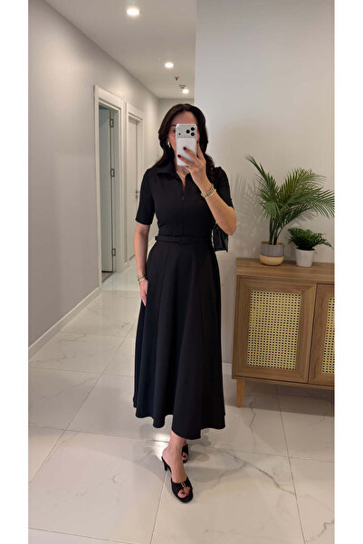 BİRCANÇİL Rochie Galaxy Black curea li cloș