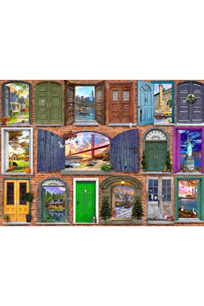 Bluebird Puzzle 500 pieces - Doors of USA (Bluebird-Puzzle-F-90671)