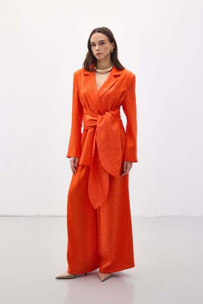 Sateen Freya Pants - Orange